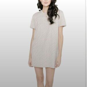 SMASH + TESS Sahara Tiger Everyday T-Shirt Dress L Made In Canada S+T